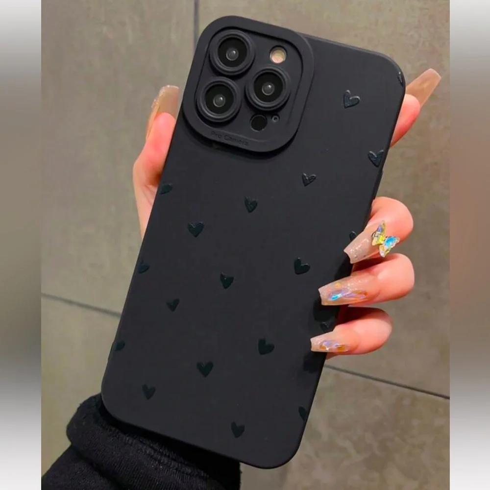 🆕 Hearts 🖤 Print Phone Case for iPhone 15 Pro Max!! - Picture 2 of 6